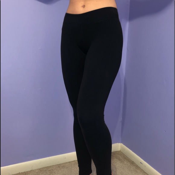 Black Cotton Leggings - Picture 1 of 3